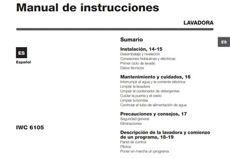 instrucciones lavadora indesit iwc 6105 español|indesit 6105 manual.